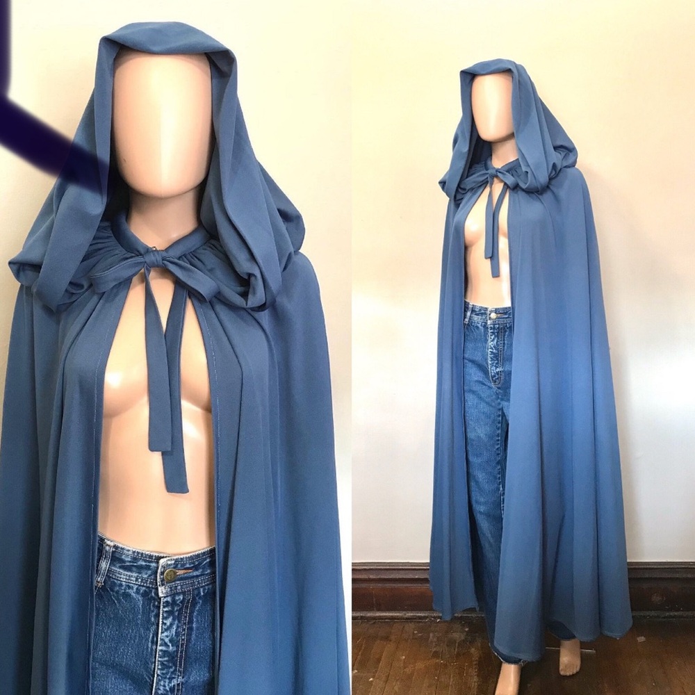 Infinity Blue Hooded Cape